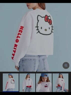 Aeropostale Hello Kitty White Sweatshirt Sz XL NWT